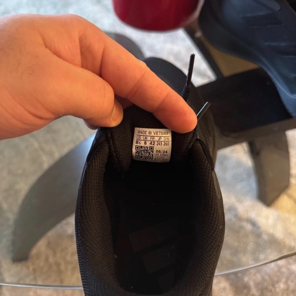 Adidas Men's Triple Black Sneakers - Picture 3 of 4